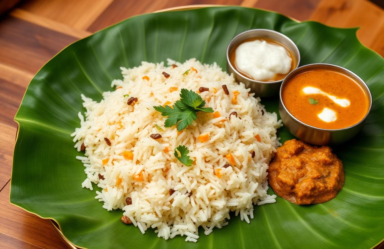 South Indian Sambar Rice Thali